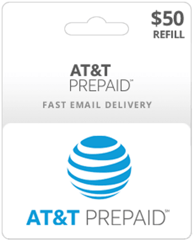 $50 AT&T Prepaid Gift Card