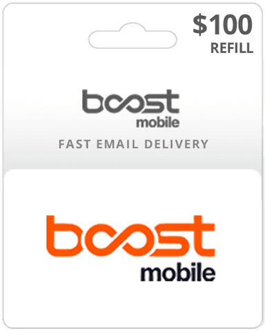 $100 Boost Mobile Prepaid Gift Card