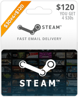 $120 Steam Gift Card (Email Delivery)