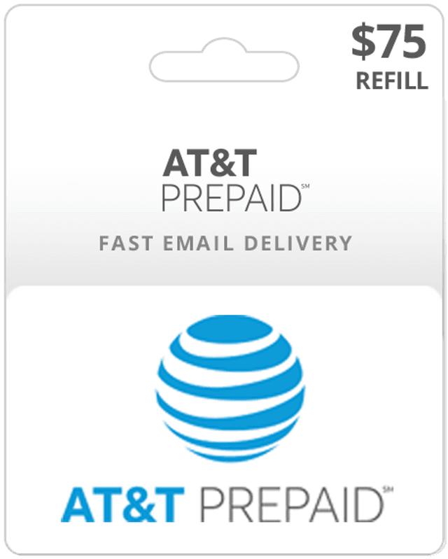 $75 AT&T Prepaid Gift Card