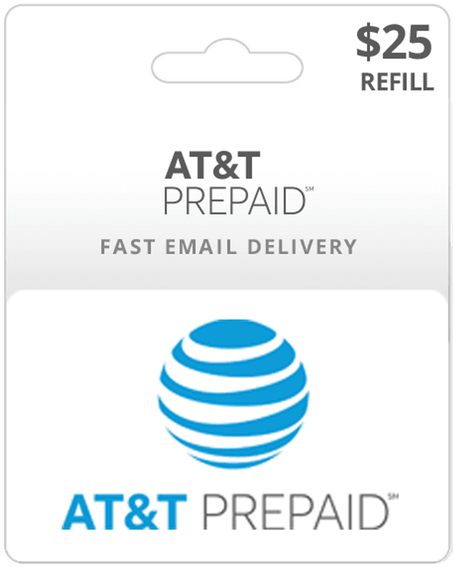 $25 AT&T Prepaid Gift Card