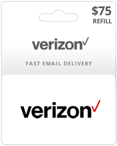 $75 Verizon Prepaid Gift Card