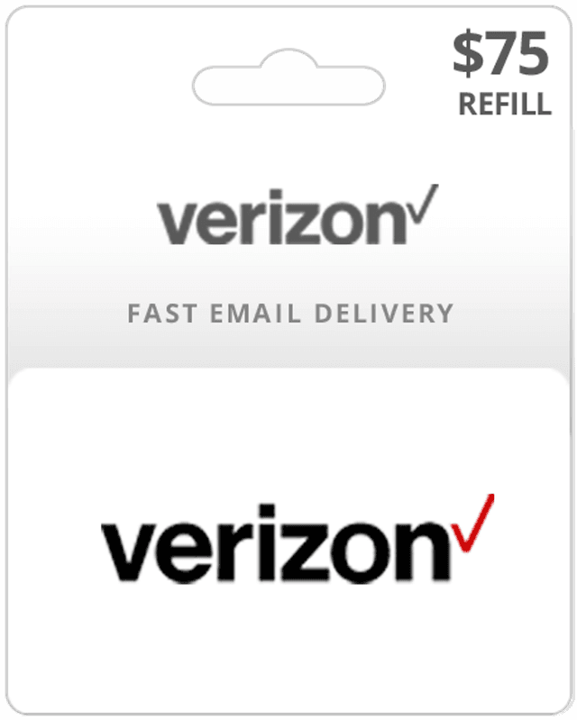 $75 Verizon Prepaid Gift Card