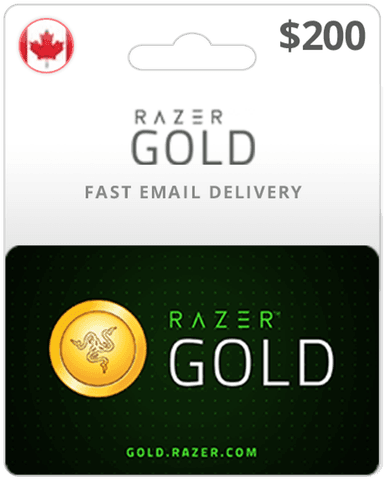 $200 Razer Gold Canada Game Card