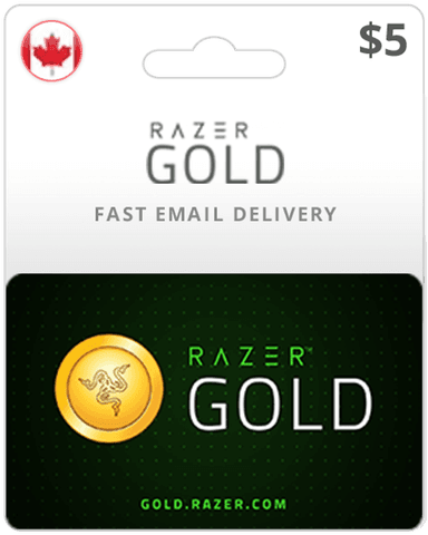 $5 Razer Gold Canada Game Card