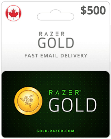 $500 Razer Gold Canada Game Card