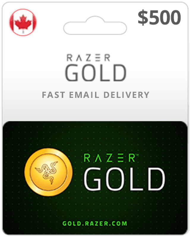$500 Razer Gold Canada Game Card