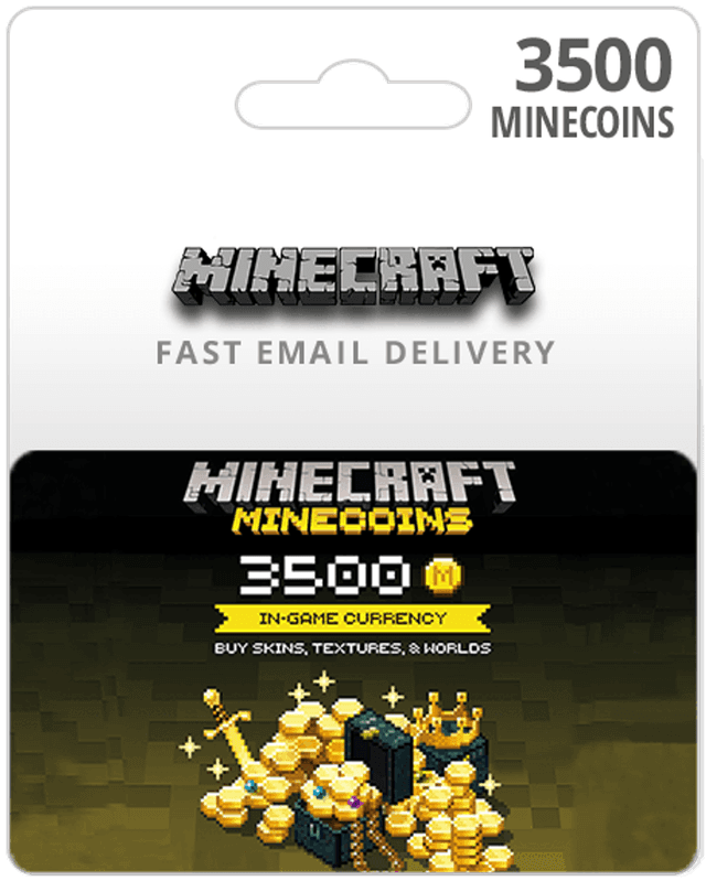 3500 Minecraft Minecoin Card (Email Delivery)