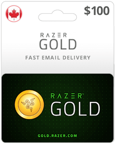 $100 Razer Gold Canada Game Card