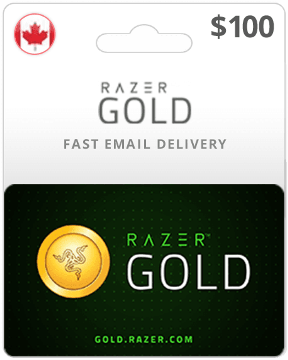 $100 Razer Gold Canada Game Card