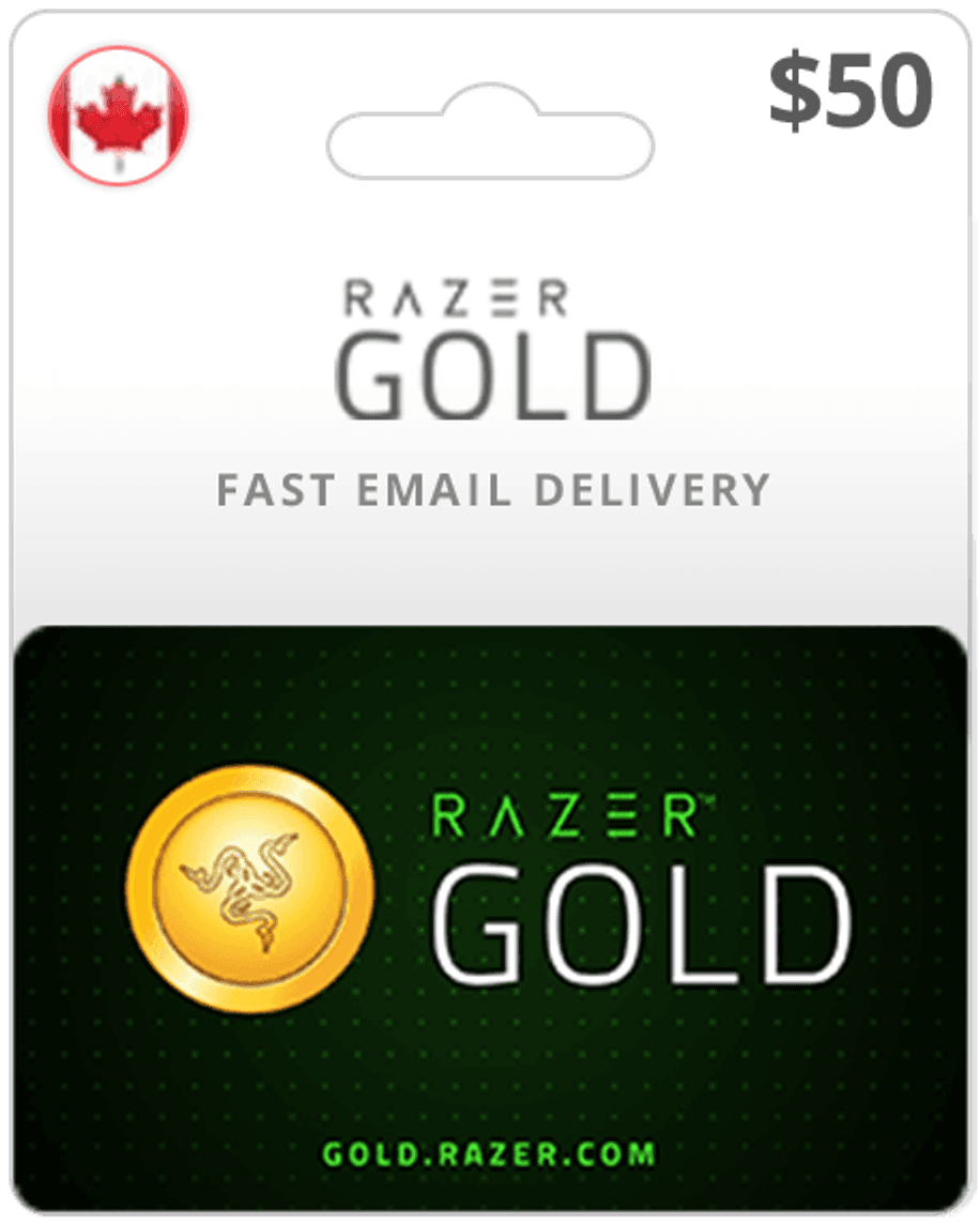$50 Razer Gold Canada Game Card