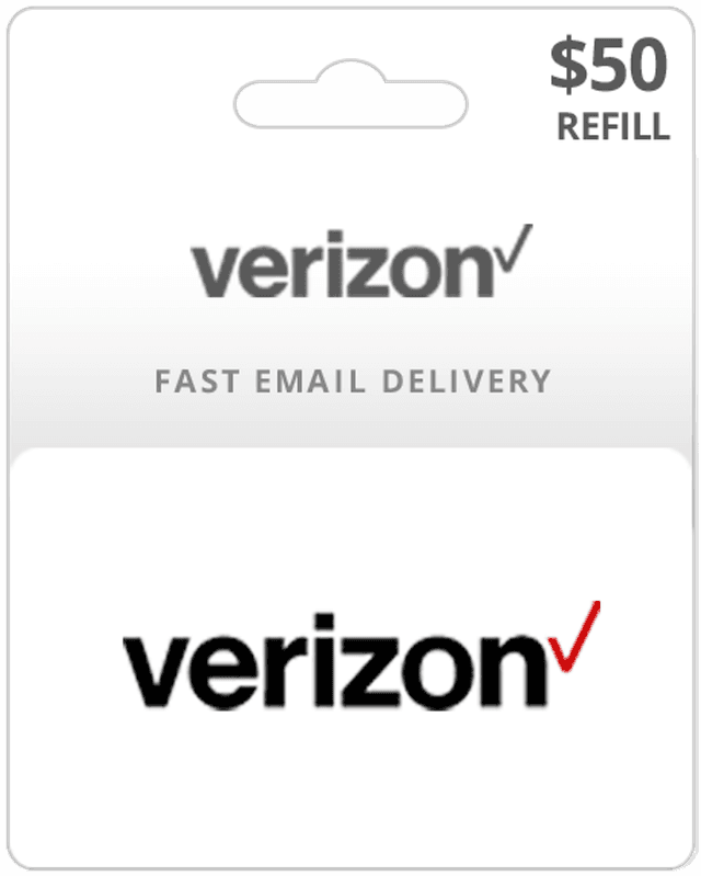 $50 Verizon Prepaid Gift Card